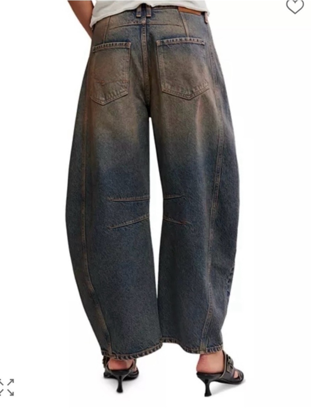 WE THE FREE mid rise barrel jeans. Lost in the Desert. NWT. - Picture 3 of 13